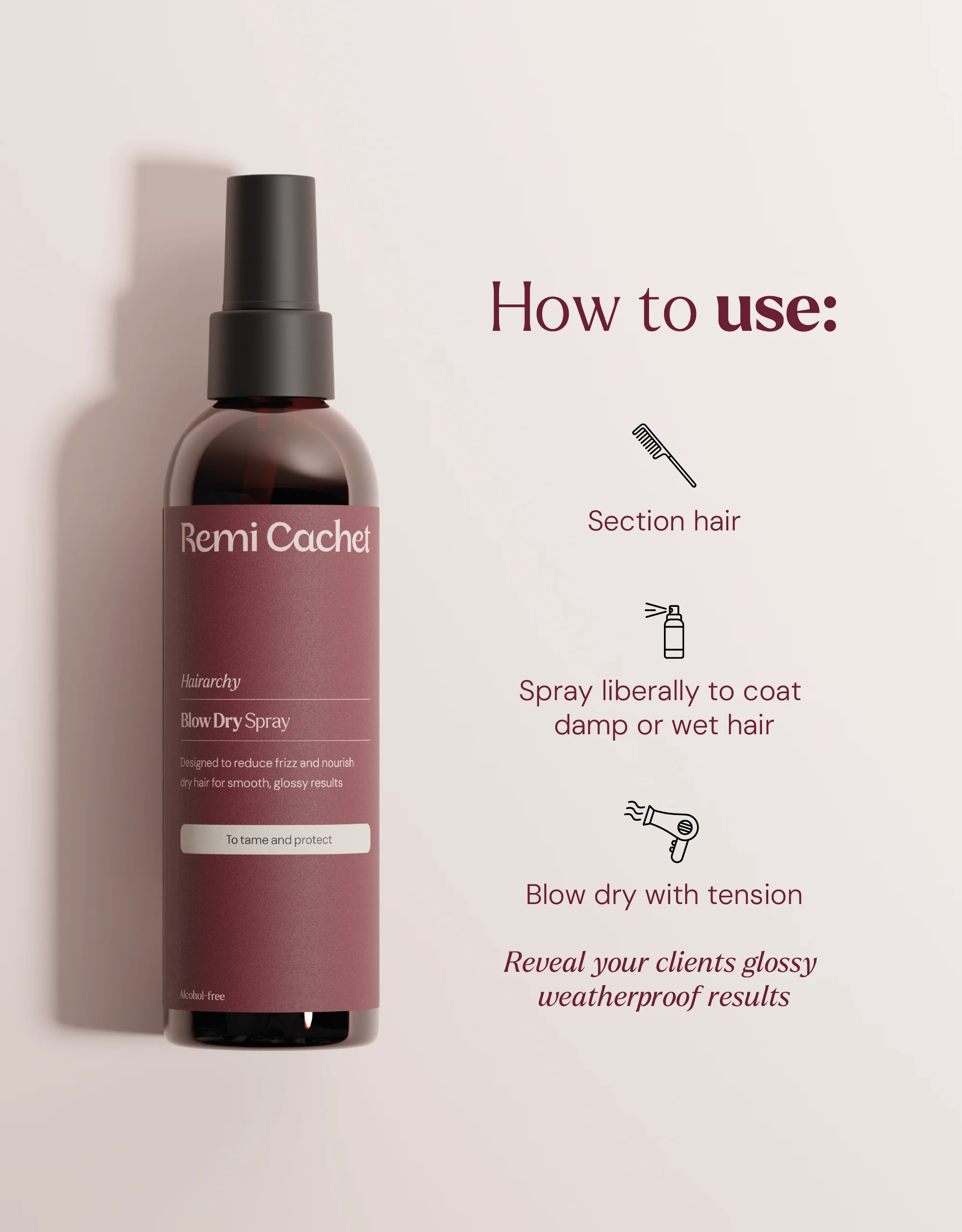 Hairarchy Blow Dry Spray 200ml - Image 3