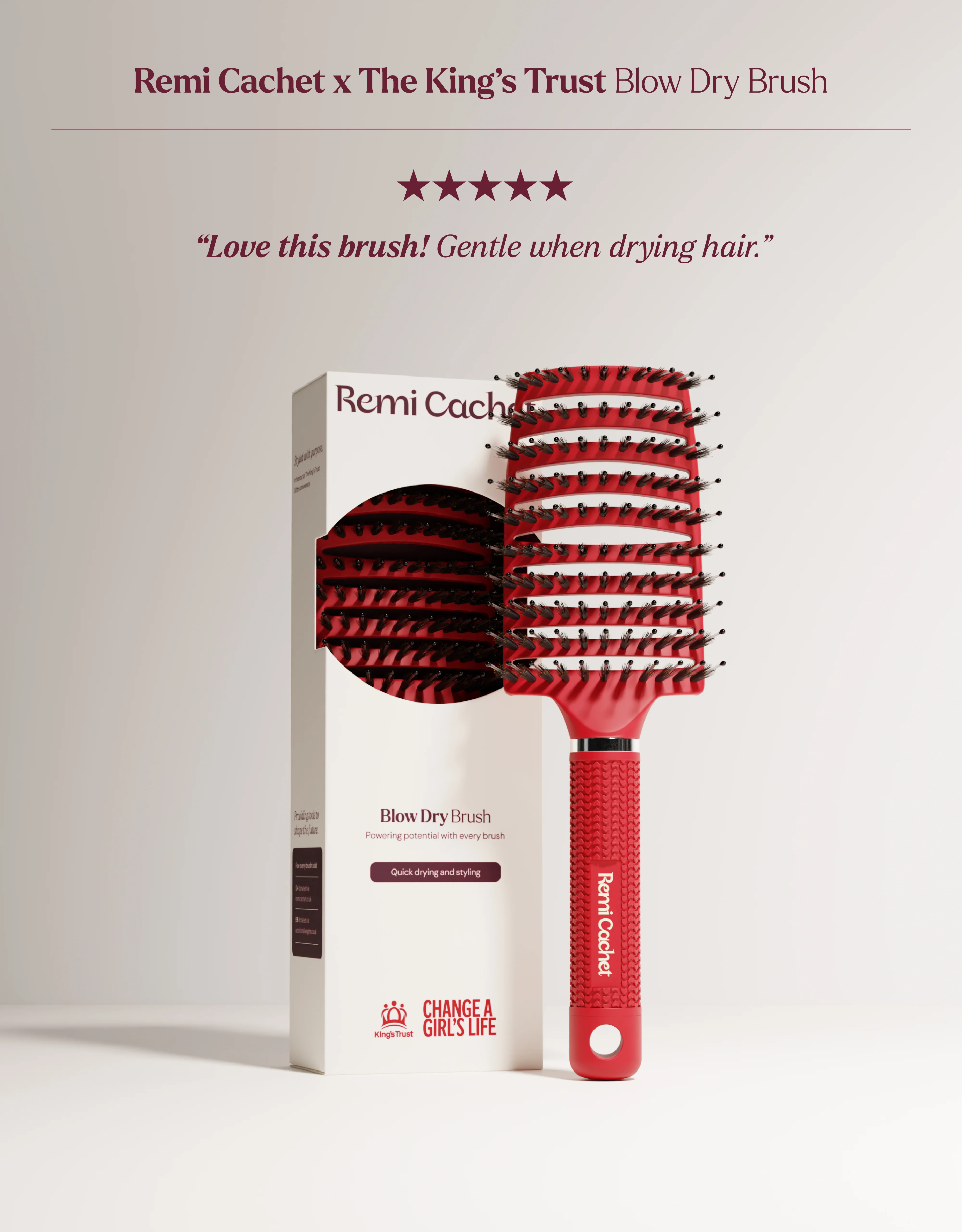 Remi Cachet x The King's Trust Blow Dry Brush - Image 4
